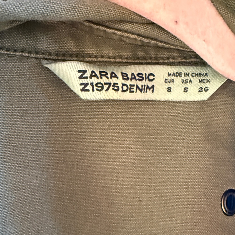Zara Basic Olive Utility Jacket - Picture 5 of 9